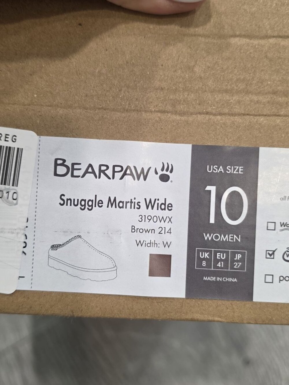 Bearpaw Women's Snuggle Martis Slippers Sz 10 WIDE Brown Faux Shearling Slip-On - Picture 4 of 10